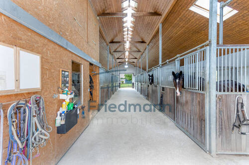 Stall mit Sattelbox - 