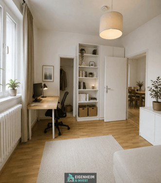 Einrichtunsgbeispiel Arbeitszimmer - Etagenwohnung mit 62,00 m&sup2; in Berlin zum Kaufen