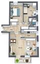 Wohnung Garching - 3D - Wohnung 44 - Image.jpg - 3 Zimmer Etagenwohnung in Garching an der Alz