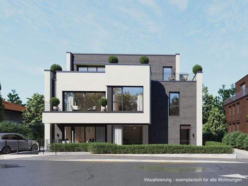 Haus Vorderseite - 2 Zimmer Etagenwohnung zum Kaufen in Düsseldorf