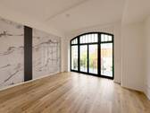 Wohnzimmer - INDUSTRIECHARME NEU GEDACHT Maisonettewohnung mit Terrasse und Fußbodenheizung