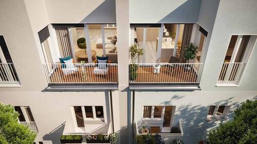 Terrasse - Etagenwohnung mit 27,00 m² in Berlin zum Kaufen