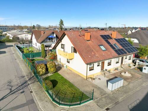 DJI_0940 - Gepflegte 5-Zimmer-Doppelhaushälfte mit Garten, Balkon und Garage in Philippsburg