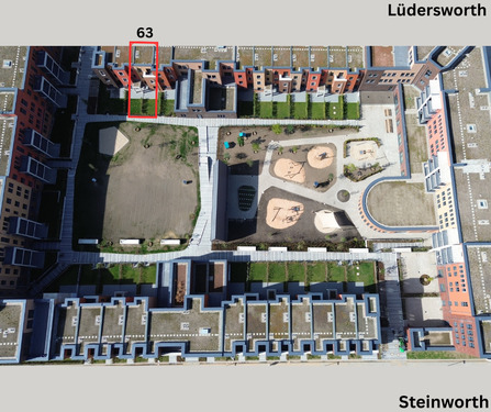 Lüdersworth 63 Vogelperspektive.png - Mehrfamilienhaus, Wohnhaus mit 131,70 m&sup2; in Hannover zur Miete