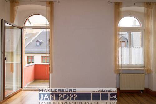 Esszimmer-Balkon - Etagenwohnung mit 85,00 m&sup2; in Greiz zur Miete