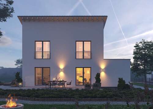 Hausansicht - LifeStyle 15.01 mit Pultdach - Klare Linien und optimale Raumplanung