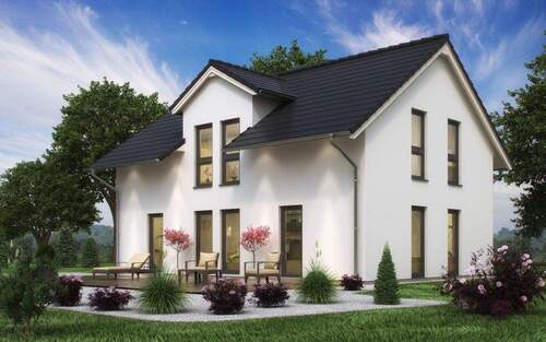 Ansicht_hinten_SH142D_FS - Von der Idee zum Eigenheim - modern bauen mit ScanHaus in Großkayna