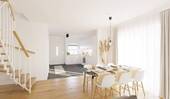Im geräumigen Wohn- und Essbereich kommt Ihre Fami - Reihenmittelhaus mit 102,30 m&sup2; in Ribnitz-Damgarten zum Kaufen