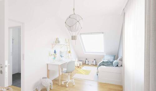 Ein schönes Kinderzimmer zum Spielen und Toben - 