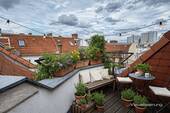 Dachterrasse (Visualisierung) - Prenzlauer Berg: charmante Dachgeschosswohnung mit Dachterrasse