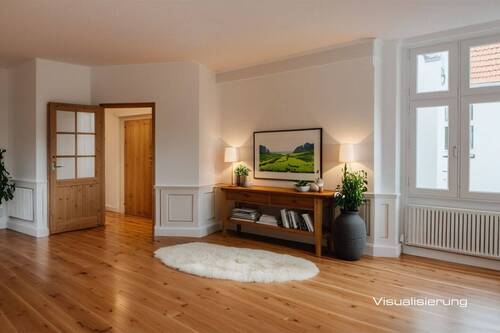 Wohnbereich (Visualisierung) - 2 Zimmer Etagenwohnung zum Kaufen in Berlin