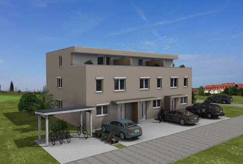 Ansicht SW.jpg - Reihenhaus (zwei Eckhäuser und ein Mittelhaus) in Dogern Hatteläcker II