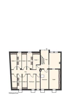 Kellergeschoss - 2 Zimmer Mehrfamilienhaus, Wohnhaus zum Kaufen in Mannheim