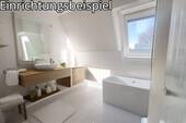 Helles Bad mit Badewanne und Dusche - 