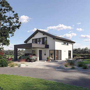 Modernes Haus farblich abgesetzt - Bien-Zenker: Ihr individueller Wohntraum im Hamburger Norden mit guter Anbindung