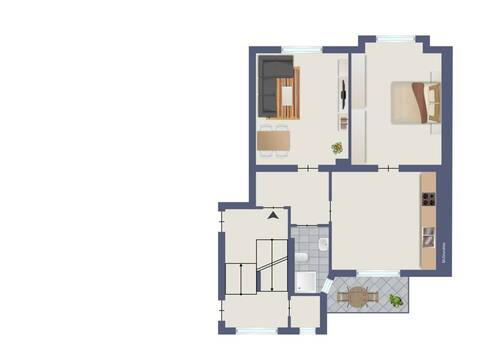 Whg. 4 (Vermietet und leicht renovierungsbedürftig) - 