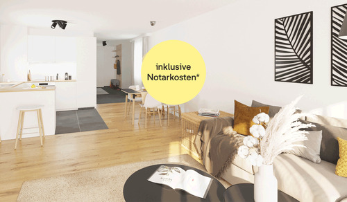 Lichtdurchfluteter Wohnbereich dank bodentiefer Fenster - Modernes und gemütliches Reihenhaus mit Dachterrasse