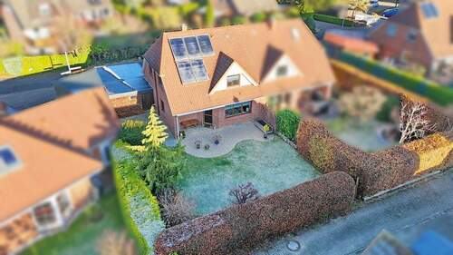 Drohne hinten links - Doppelhaushälfte mit 118,60 m² in Kaltenkirchen zum Kaufen