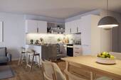 Visualisierung Küche - 2 Zimmer Etagenwohnung in Lüneburg