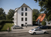 Straßenansicht - Erstbezug: Gartenwohnung vor den Toren Hamburgs