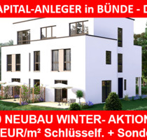IN BÜNDEWestf.: EH40 NEUBAU. WINTER- AKTION nur 2.990 EUR m² Schlüsselfertig. 5% SONDER-Afa. 3 Reihenhäuser - Bielefeld Innenstadt