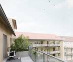 Balkon Typ 6 - Etagenwohnung mit 50,80 m&sup2; in Leipzig zum Kaufen