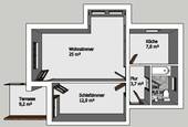 Grundriss Wohnung - 