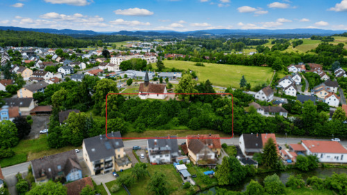 Drohnenaufnahme - Grundstück zum Kaufen in Aach