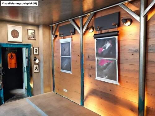 Durchgang Gastraum als Einrichtungsbeispiel (von KI erstellt) - 