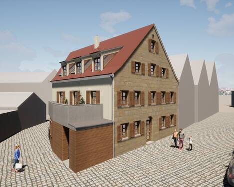 Nord-Ost Ansicht.jpg - 3 Zimmer Etagenwohnung in Altdorf bei Nürnberg