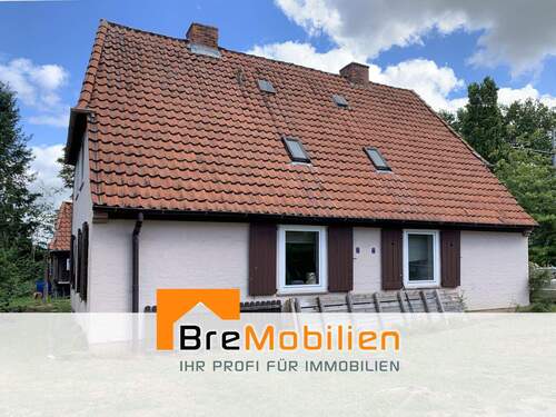 Seitenansicht hinteres Haus - Sanierungsobjekt! DHH auf ca. 601 m² Grundstück in attraktiver Lage von Bremen Horn - Lehe