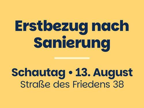 Erstbezug nach Sanierung_Schautag am 13. August in Merseburg-Süd - 4 Zimmer Etagenwohnung zur Miete in Merseburg