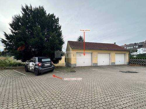 Stellplatz zur Wohnung - Garage optional zum Kauf - 