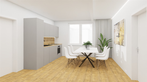 Küche und Essbereich - 2 Zimmer Etagenwohnung in Rednitzhembach