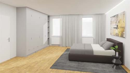 geräumiges Schlafzimmer - Etagenwohnung mit 67,00 m² in Rednitzhembach zur Miete