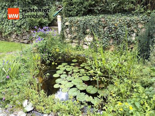 Garten mit Fischteich - 