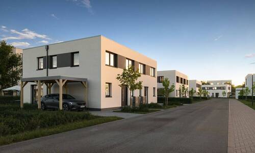 Seitenansicht - *Modernste Doppelhaushälften - Neubau*