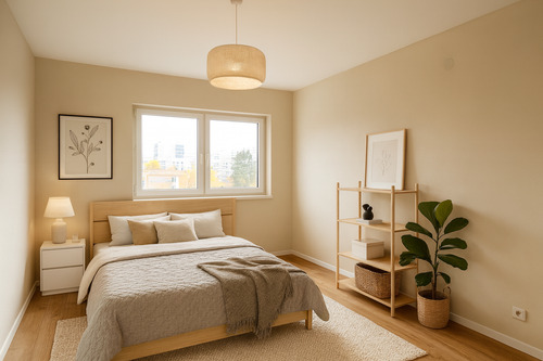 Schlafzimmer möbliert - Provisionsfrei - Sonnige Traumwohnung zum Erstbezug nach Kernsanierung im obersten Geschoss mit Balkon und Ausblick!