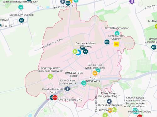 Übersichtskarte - Projektiertes Baugrundstück zum Kauf!