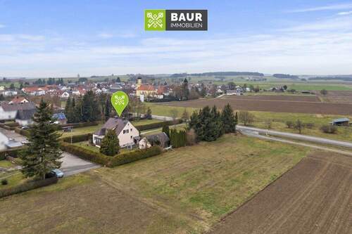 Luftbild - Einfamilienhaus mit 135,00 m&sup2; in Bachhagel / Burghagel zum Kaufen