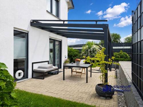 Garten/Terrasse - Doppelhaushälfte mit 116,00 m&sup2; in Dortmund / Derne zum Kaufen