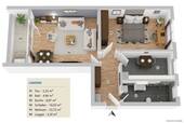 Grundriss - 2 Zimmer Etagenwohnung in Gifhorn