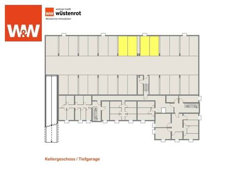 Plan Tiefgarage - Vier zusammenhängende Tiefgaragenstellplätze in zentraler Lage von Kolbermoor