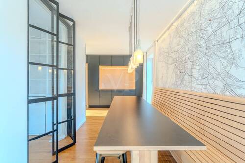 Blick vom Wohnzimmer Richtung Küche - 