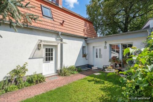 Zugang Haus und Einliegerwohnung - 7 Zimmer Einfamilienhaus zum Kaufen in Berlin