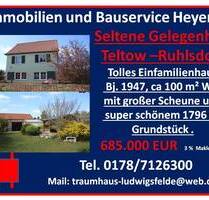 Traumhaftes Wohlfühlhaus in Teltow Ruhlsdorf– Großzügiges Grundstück mit Charme und Komfort
