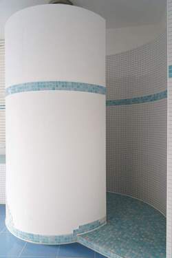 begehbare Runddusche - 