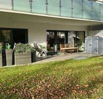Wohnen Am Park - 3,5 Zimmerwohnung im EG mit eigenem Garten und überdachter Terrasse - Deggingen