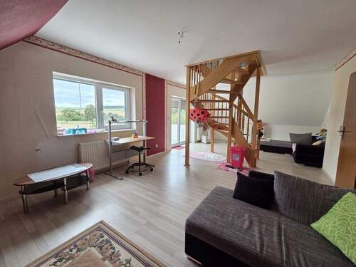 Wohnzimmer DG - Einfamilienhaus mit 197,90 m² in Bischofroda zum Kaufen