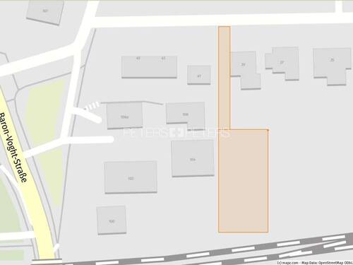 Schem. Grundstücksdarstellung - Grundstück in Hamburg